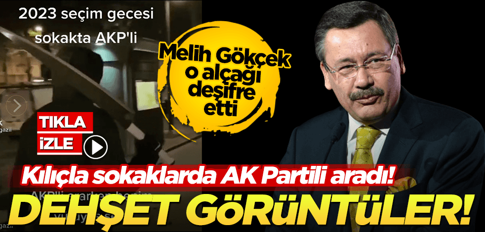 Muhalefetin söylemleri provoke etti! Elinde kılıçla sokaklarda AK Partili aradı: ‘Pes’ dedirten görüntü!