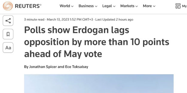 Muhalif medya Reuters anketine sarıldı! Algı operasyonu yaptılar