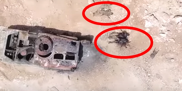 Muhaliflerden kaçarken, kendi askerlerini ezdi!