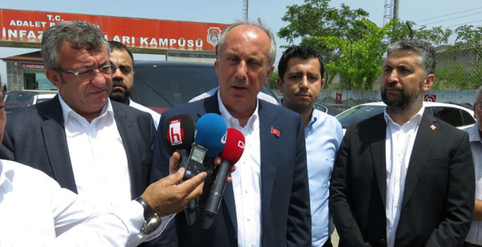 Muharrem İnce, Enis Berberoğlu'nu ziyaret etti