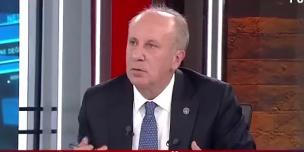 Muharrem İnce'den canlı yayında tarihi gaf
