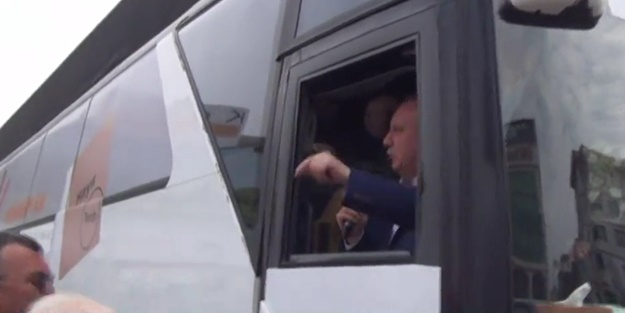 Muharrem İnce'den skandal sözler: Pankartı keseni oraya asın!