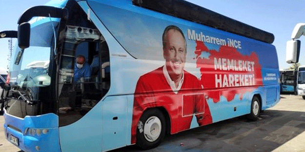 Muharrem İnce’nin otobüsünün fotoğrafları ortaya çıktı! CHP'liler çok kızacak