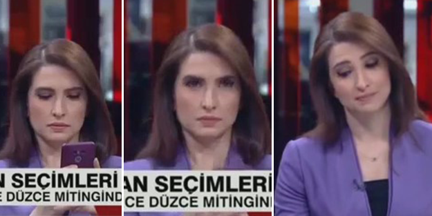 Muharrem İnce'nin yayını kesilince CNN spikeri fena yakalandı