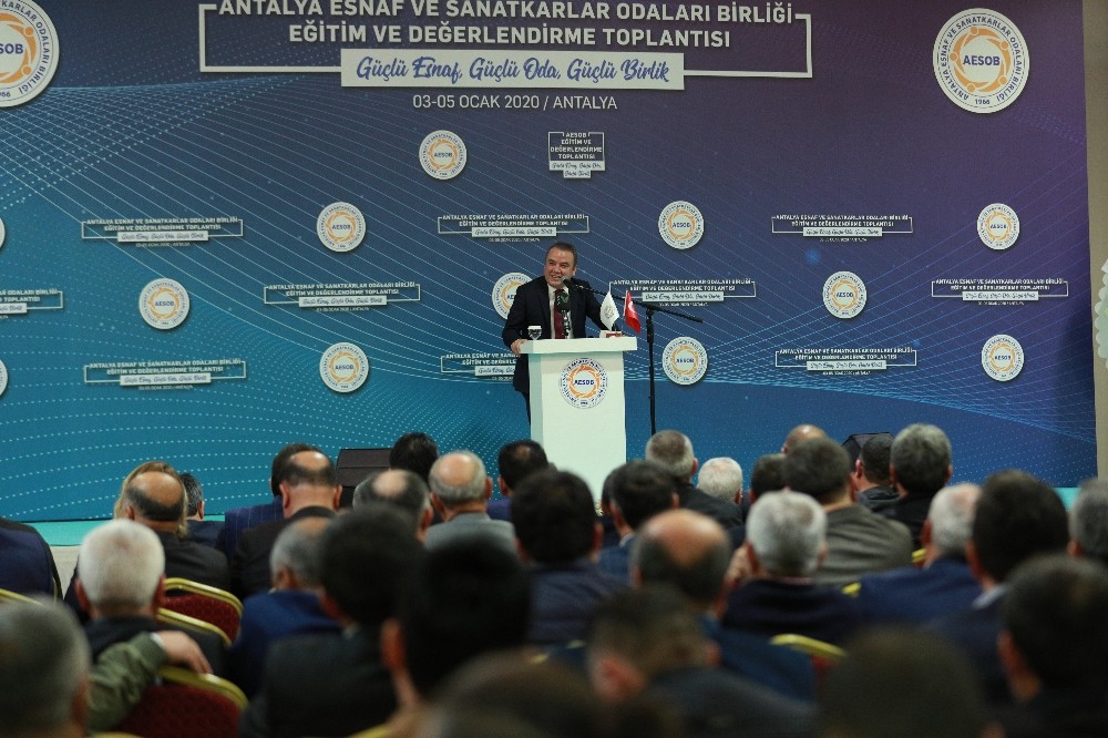 Muhittin Böcek, AESOB’un toplantısına katıldı 