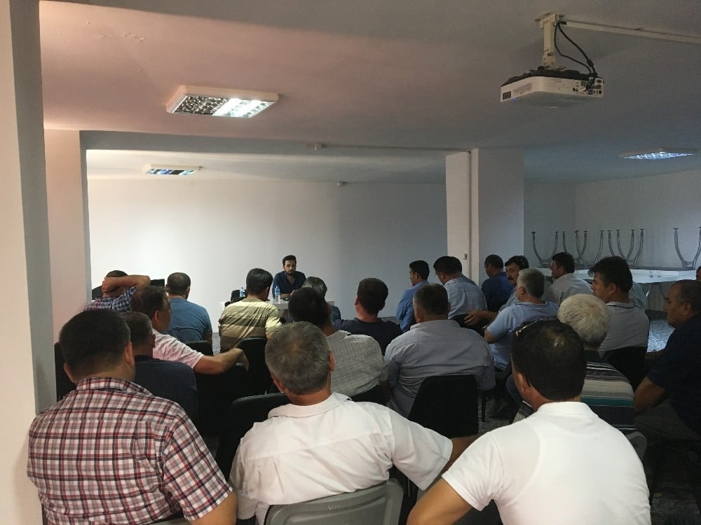 Muhtarlara uyuşturucuyla mücadele anlatıldı 