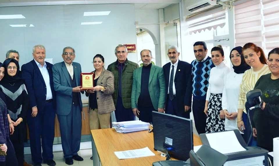 Muhtarlardan, Yeşilyurt SYDV’ye teşekkür plaketi 