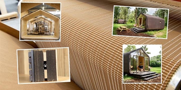 Mukavvadan ev yapıldı