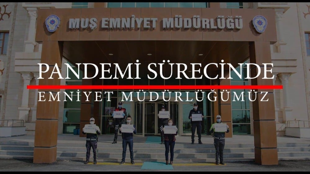 Muş Emniyet Müdürlüğünden pandemi süreciyle ilgili klip 