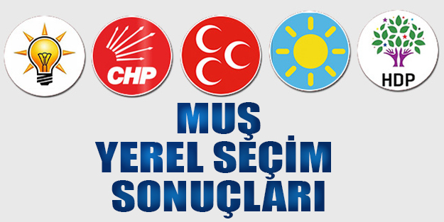 Muş yerel seçim sonuçları 2019 | Muş ilçeleri yerel seçim sonuçlar