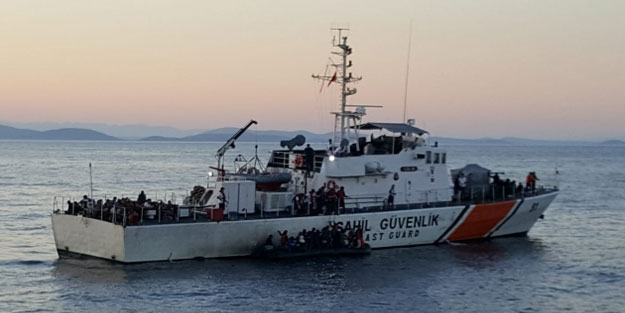 Müsellim Boğazı'nda 149 kaçak göçmen kurtarıldı