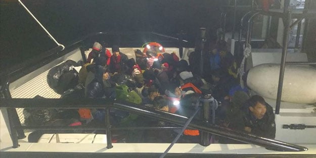 Müsellim Geçidi'nde 40 düzensiz göçmen kurtarıldı