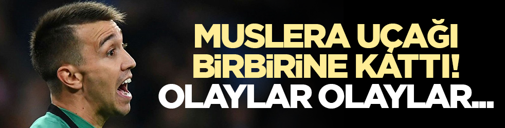 Muslera uçağı birbirine kattı! Olaylar olaylar...