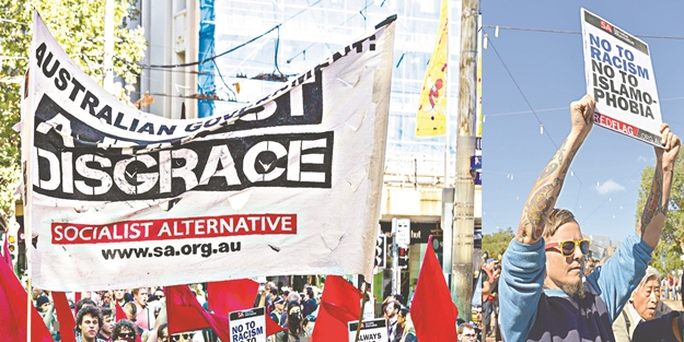 Müslümanlara destek yürüyüşü