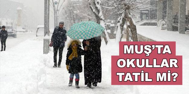 Muş’ta okullar tatil mi? Muş Valiliği yarın okullar tatil mi? 12 Ocak Çarşamba okul tatil mi?