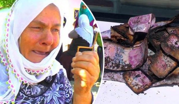 Muş'ta Şeref ninenin 155 bin lirası kül oldu