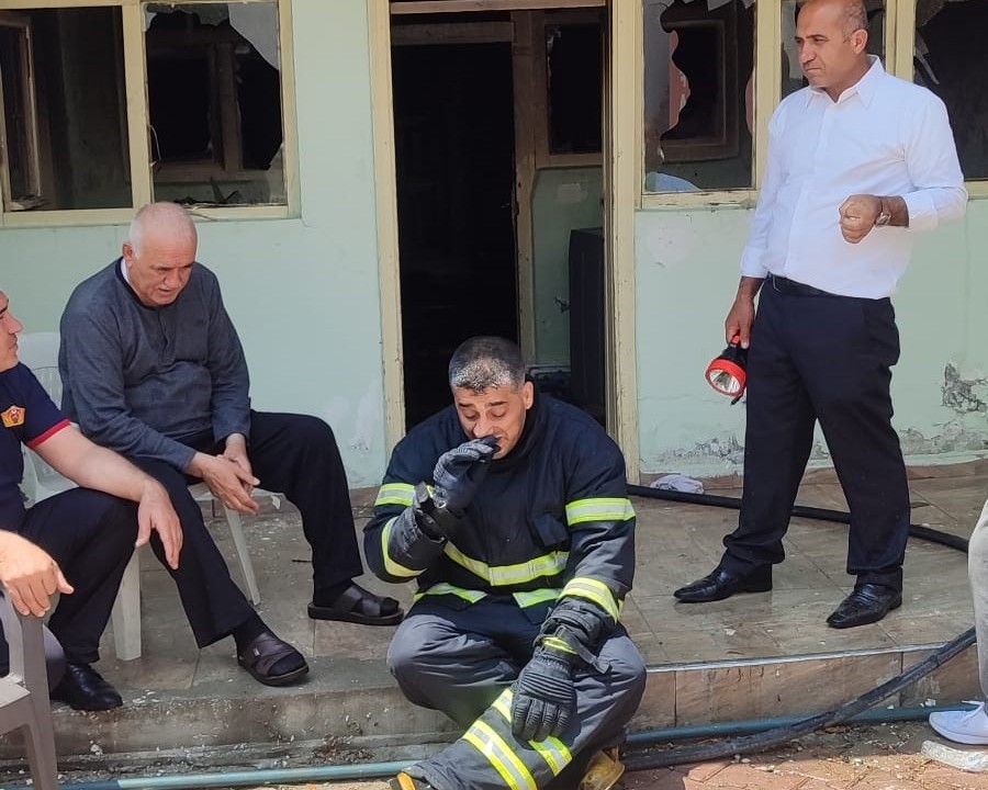 Muş’ta tek katlı evde yangın çıktı