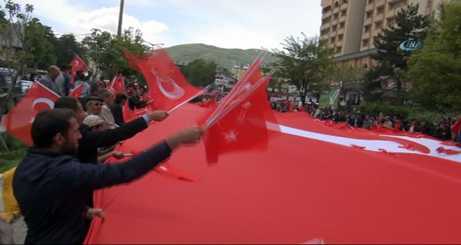 Muş’ta teröre lanet yürüyüşü