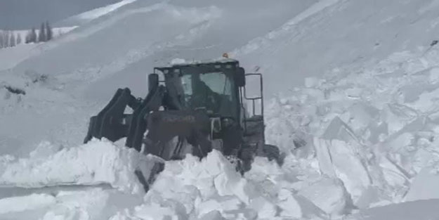 Muş'ta yola çığ düştü!