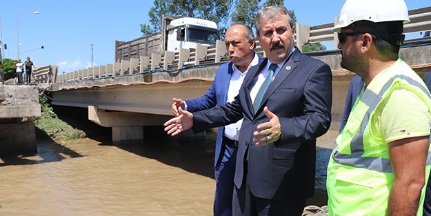 Destici, sel felaketinin yaşandığı Ordu'ya gitti