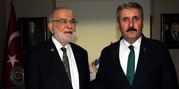 Karamollaoğlu'bu ziyaret eden Destici'den ittifak açıklaması