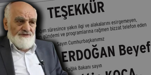 Karahasanoğlu'ndan teşekkür mesajı