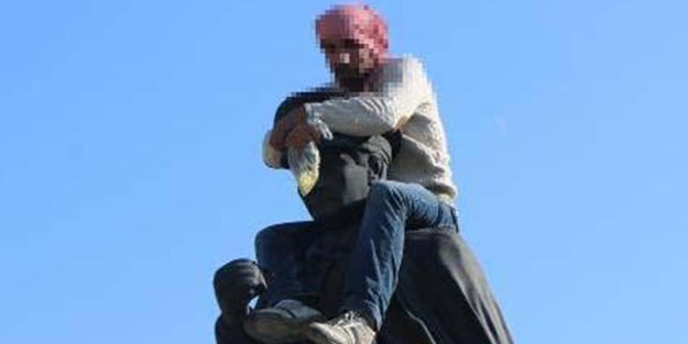Mustafa Kemal heykeline çıkan baliciye linç girişimi
