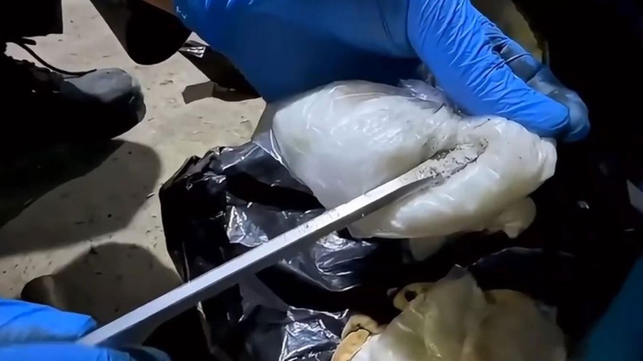 Mutfak tüpünden 8 kilo 300 gram metamfetamin çıktı