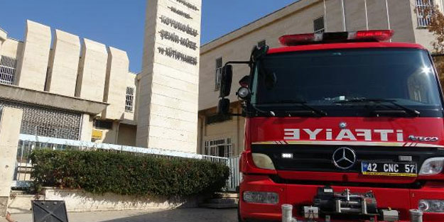 Müzedeki tadilat sırasında yangın çıktı