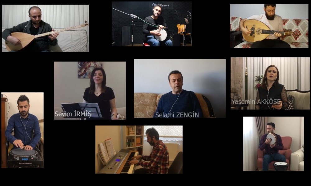 Müzik öğretmenlerinden klipli bayram kutlaması 