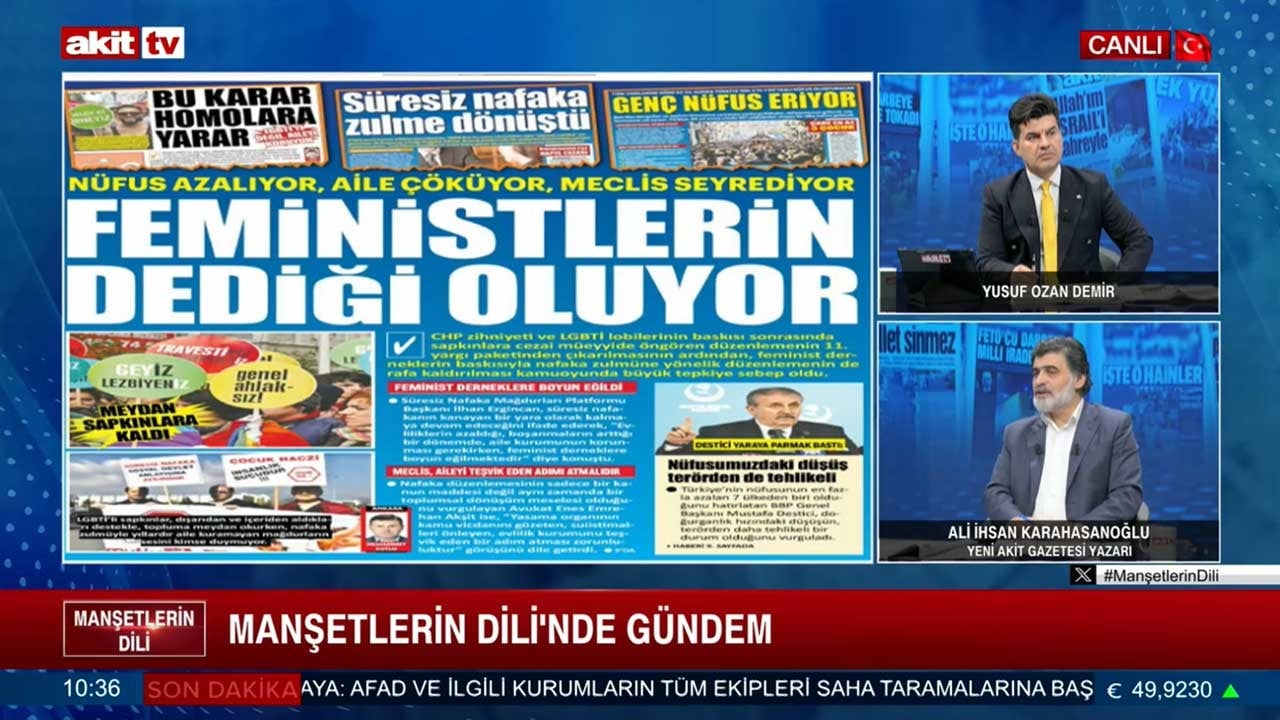 Nafakada yanlıştan dönülmeli! AK Parti feministlere boyun eğmiş oluyor