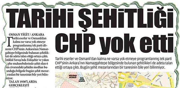 Namazgâhtepe’ye ‘şehid anıtı’ yapılsın