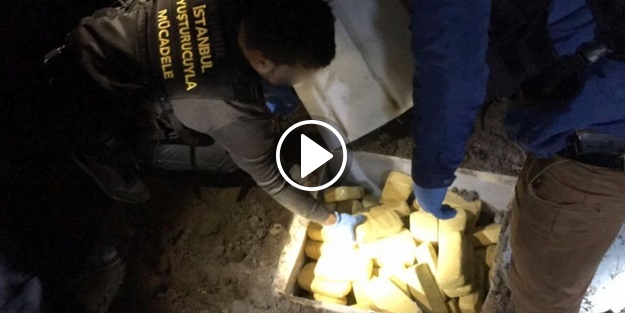 Narkotik köpeği 82 kilogram uyuşturucu buldu