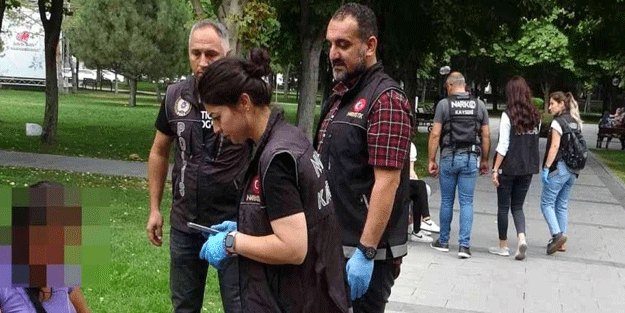 Narkotik polisinden 'torbacı' denetimi
