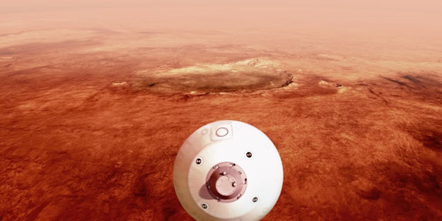 NASA aracı Mars'a indi
