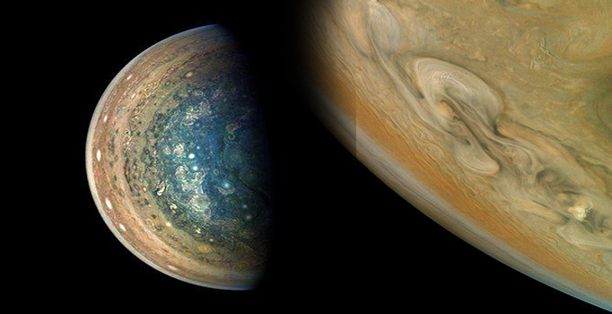 NASA, Jüpiter’in yeni fotoğraflarını paylaştı