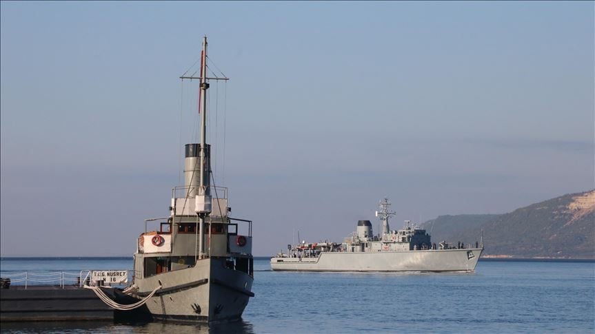 NATO gemileri Çanakkale'de