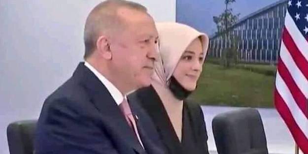 NATO Zirvesi'nde dikkat çekmişti! Erdoğan'ın yanındaki başörtülü ismin kim olduğu ortaya çıktı