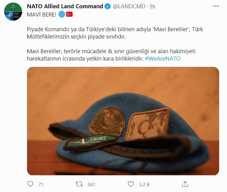 NATO’dan Türk komandosuna övgü