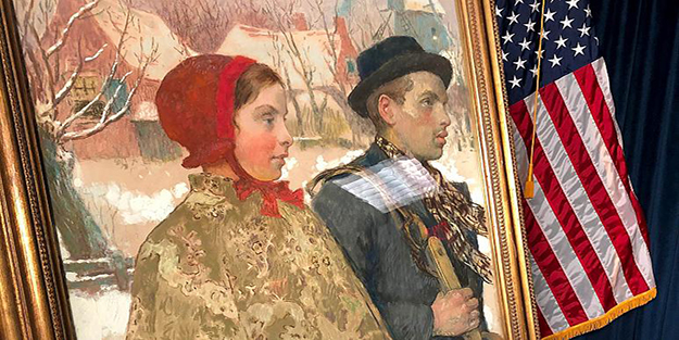 Nazilerin çaldığı tablo 87 yıl sonra sahiplerine kavuştu