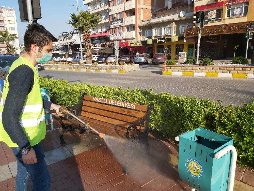 Nazilli genelinde dezenfekte çalışmaları sürüyor 