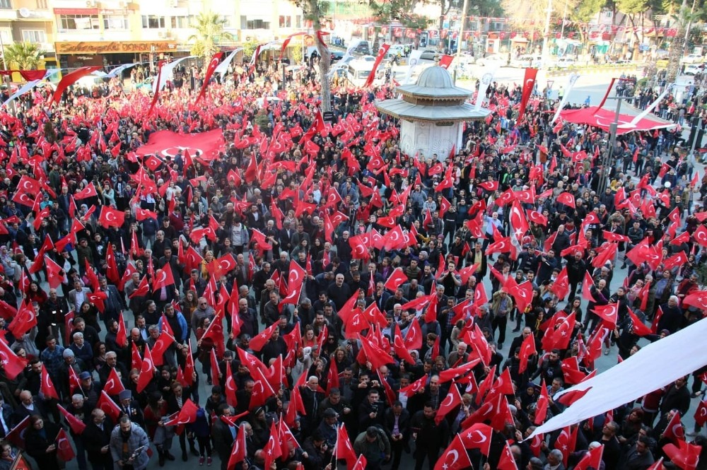 Nazilli şehitler için tek yürek oldu 