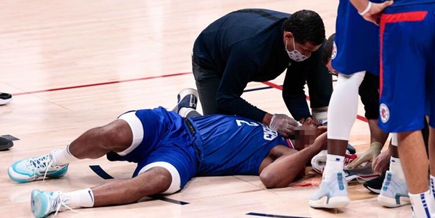 NBA'de korku dolu anlar! Kanlar içinde yere yığıldı