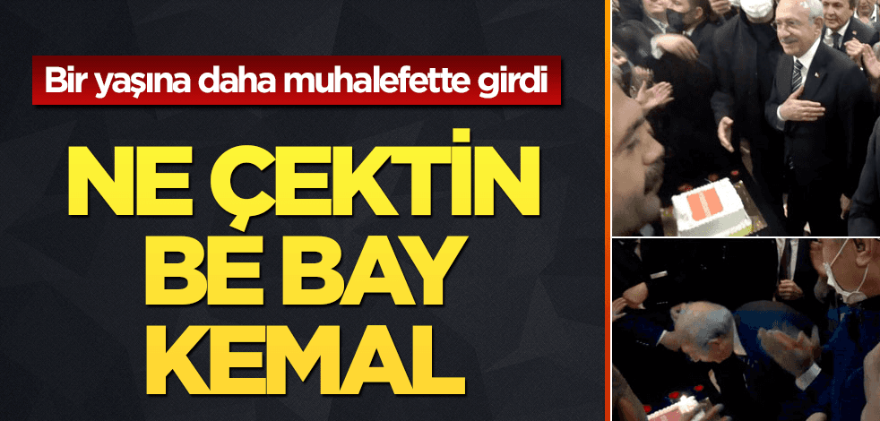 Ne çektin be Bay Kemal! Muhalefette bir yaşına daha girdi