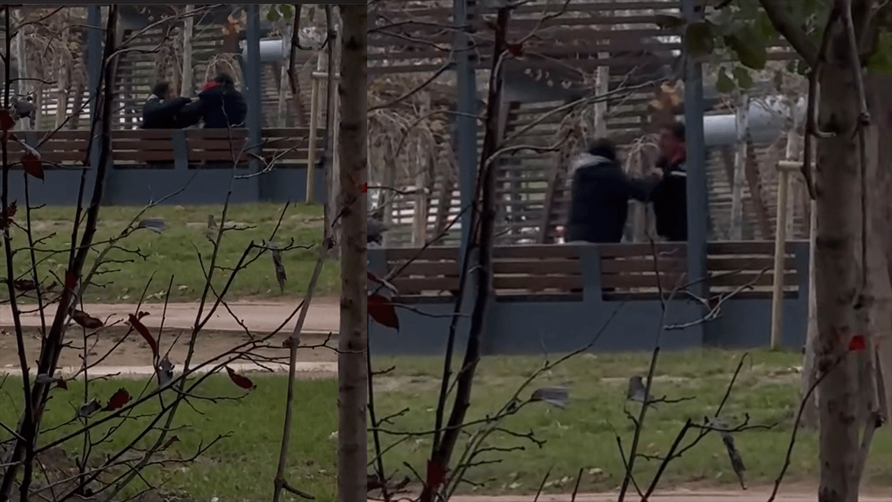 Ne olacak bu erkeklerin hali! Kadın şiddeti kameraya böyle yansıdı