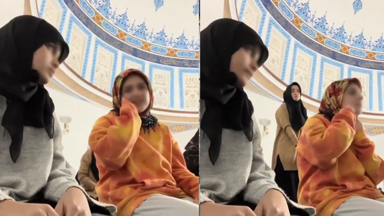 Ne yaptıkları fark edilince apar topar camiden kovuldular