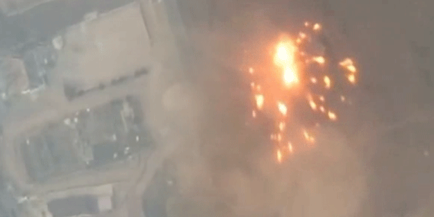 Nefes kesen görüntüler paylaşıldı! Ermenistan ordusuna ait kışla imha edildi