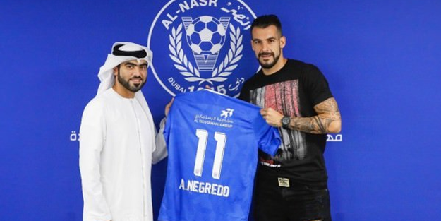 Negredo Al Nasr'a imzayı attı formayı giydi!