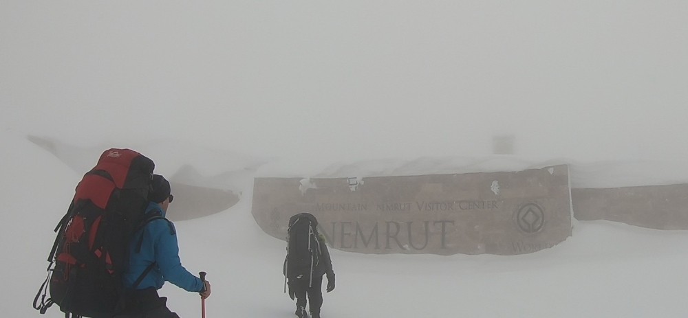 Nemrut Dağı’nda dağcılara tipi engeli 