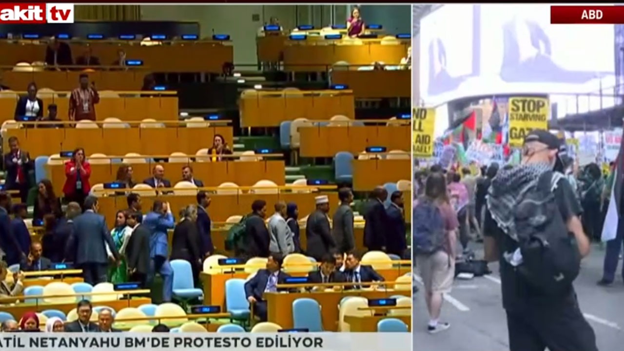 Kürsüye çıkınca salonu terk ettiler! Netanyahu BM oturumunda mal gibi kaldı